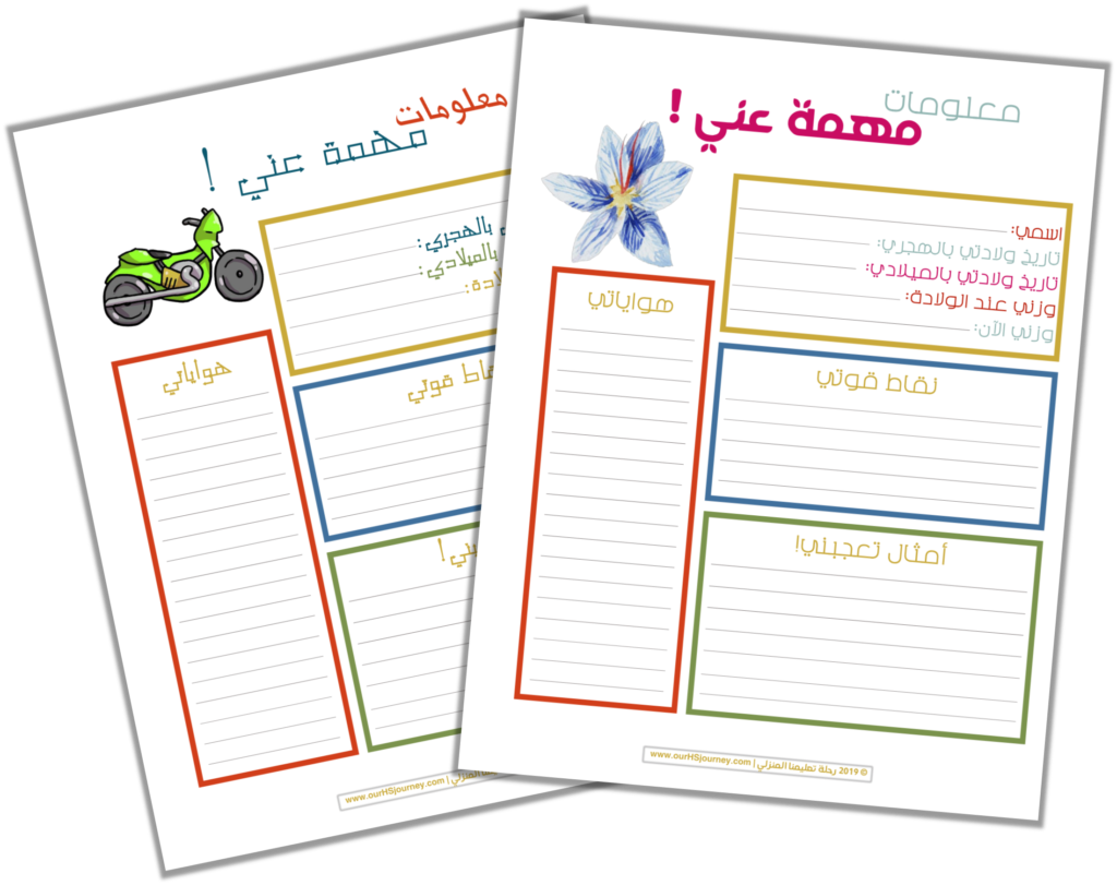 منظمات للبنات و للأولاد معلومات مهمة عني