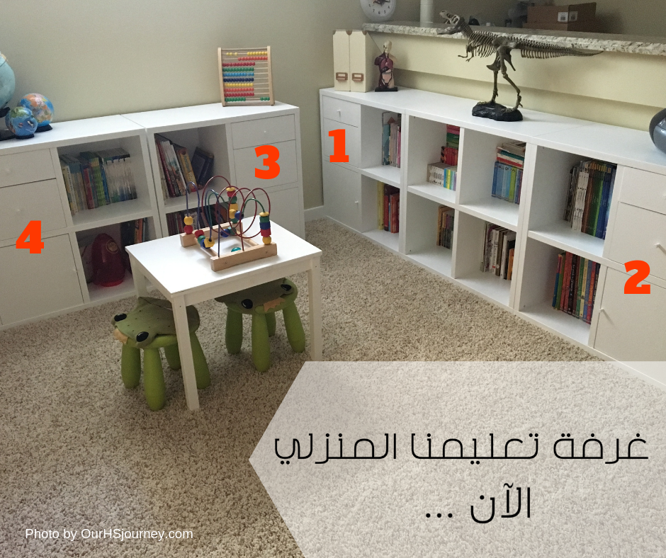 أهم الأقسام في غرفة التعليم المنزلي _التخزين