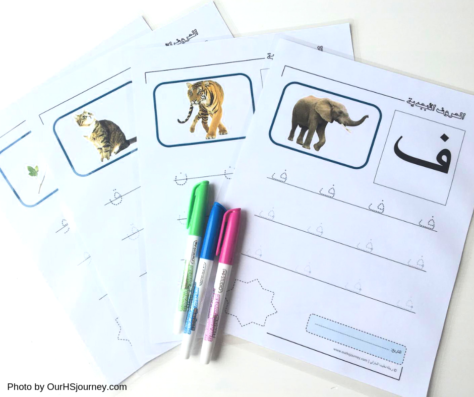 الحروف الأبجدية_تغليف حراري